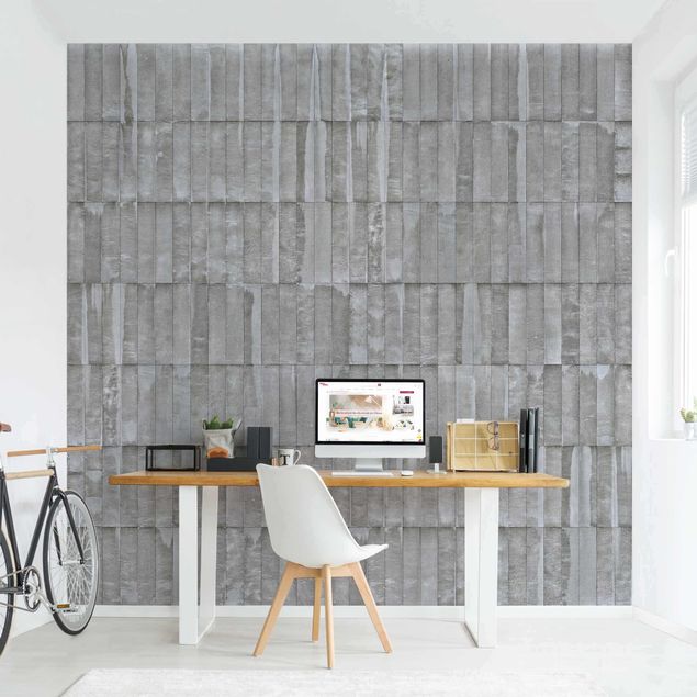 Fotobehang Concrete Brick Wallpaper