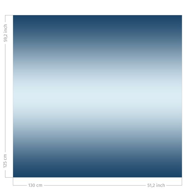 Raamgordijnen Blue Horizontal Colour Gradient