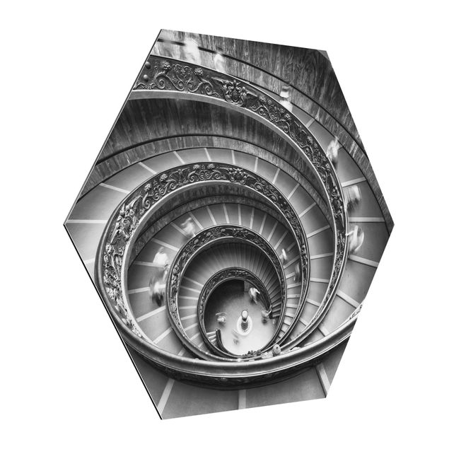 Hexagons Aluminium Dibond schilderijen Bramante Staircase