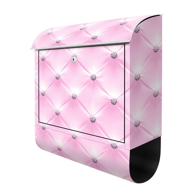 Brievenbussen Diamond Light Pink Luxury