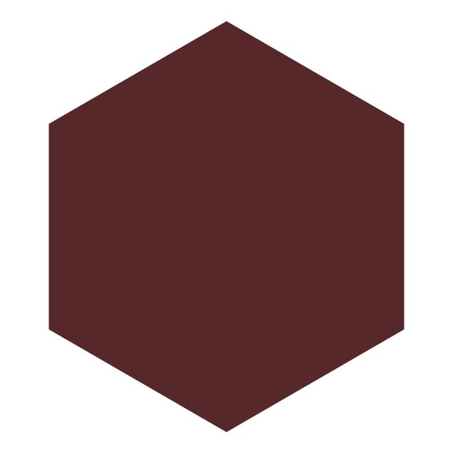Hexagon Behang Burgundy