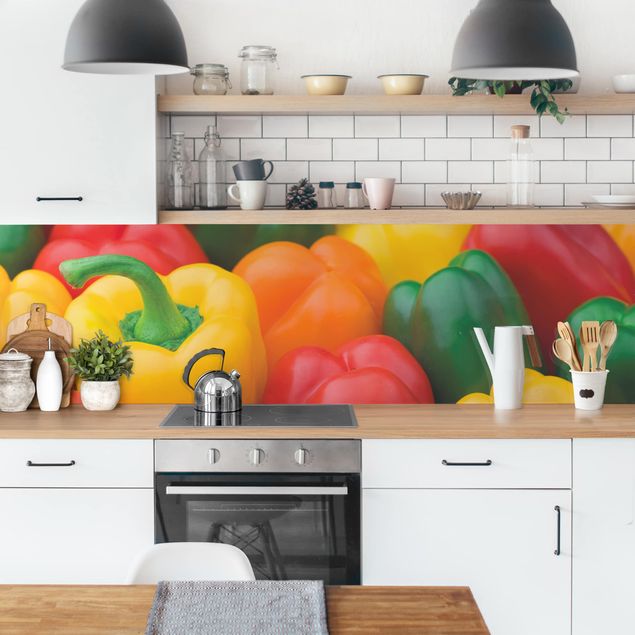 Achterkant keuken Colourful Pepper Mix
