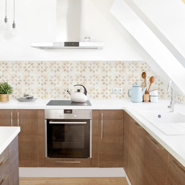 Achterwand voor keuken tegelmotief Geometrical Tiles - Matera