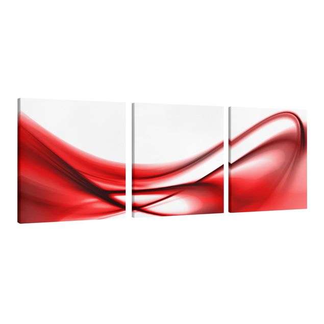 Canvas schilderijen - 3-delig Red Touch