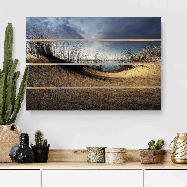 Houten schilderijen op plank Sand Dune