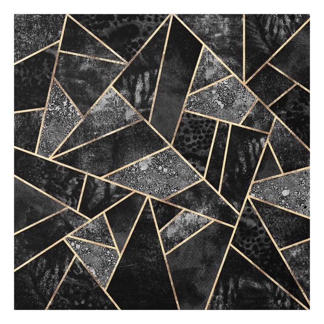 Forex schilderijen Grey Triangles Gold