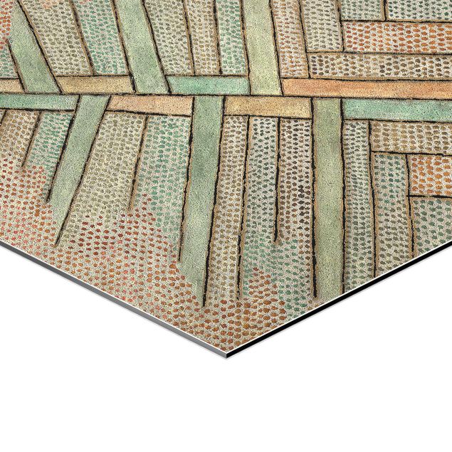Hexagons Aluminium Dibond schilderijen Paul Klee - Pine