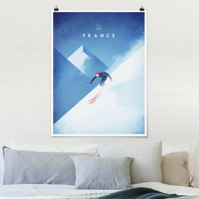 Posters Travel Poster - Ski In France