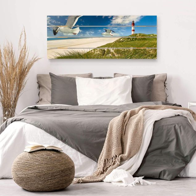 Houten schilderijen op plank Dune Breeze
