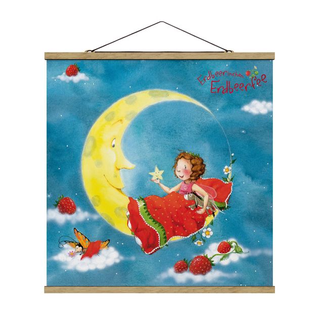 Stoffen schilderij met posterlijst Little Strawberry Strawberry Fairy - Sweet Dreams