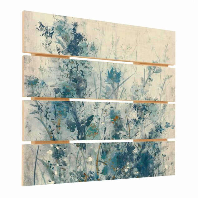 Houten schilderijen op plank Blue Spring Meadow I