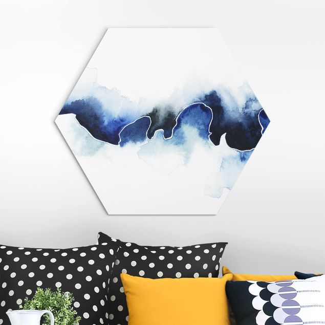 Hexagons Aluminium Dibond schilderijen Icefall