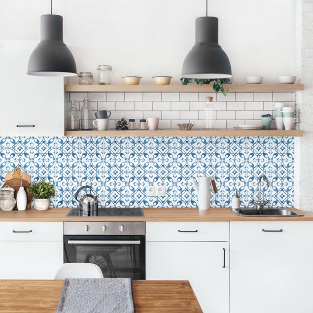 Achterwand voor keuken tegelmotief Watercolour Tiles - Alvor