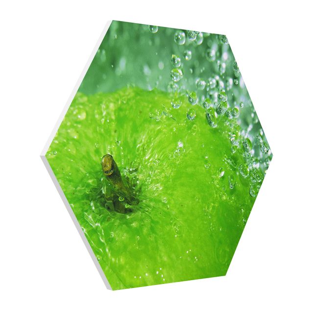 Hexagons Forex schilderijen Green Apple