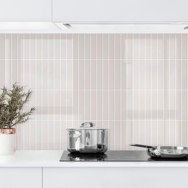 Achterwand voor keuken tegelmotief Subway Tiles - Light Grey