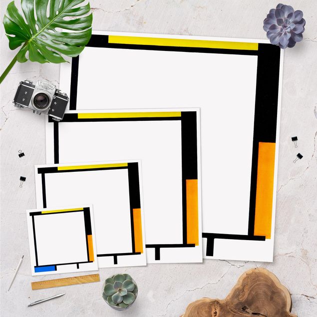 Posters Piet Mondrian - Composition II