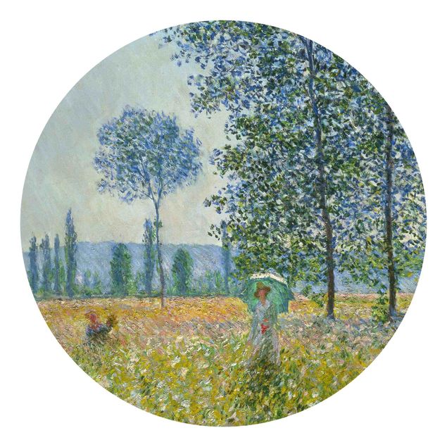 Behangcirkel Claude Monet - Fields In Spring