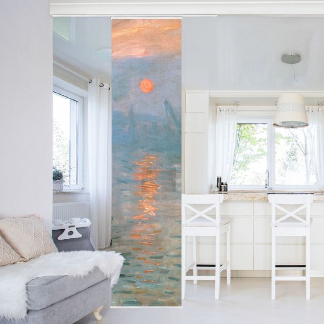 Schuifgordijnen Claude Monet - Impression (Sunrise)