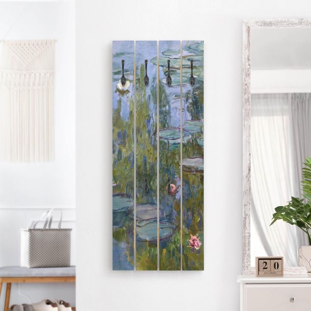 Wandkapstokken houten pallet Claude Monet - Water Lilies (Nympheas)