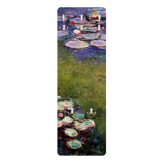 Wandkapstokken houten paneel Claude Monet - Water Lilies