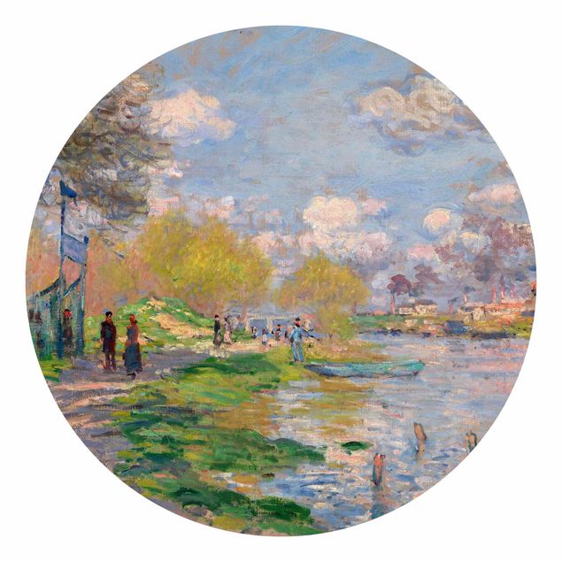 Behangcirkel Claude Monet - Spring On The Seine