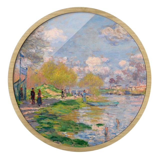 Rond schilderijen Claude Monet - La Senna