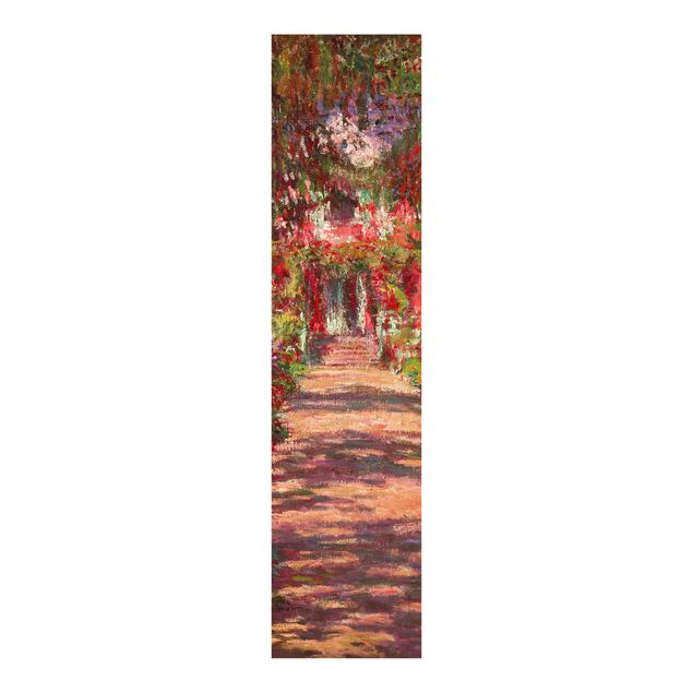 Schuifgordijnen Claude Monet - Pathway In Monet's Garden At Giverny