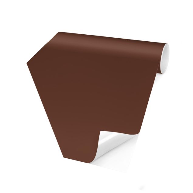 Hexagon Behang Colour Chocolate