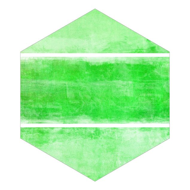 Hexagon Behang Colour Harmony Green