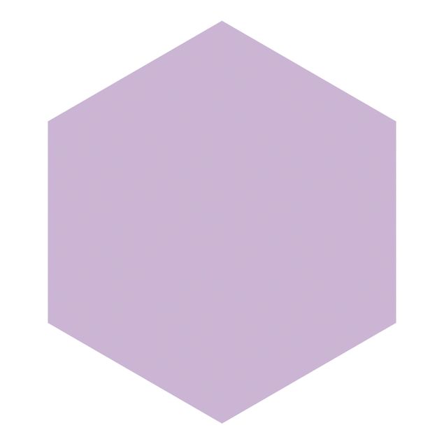 Hexagon Behang Colour Lavender