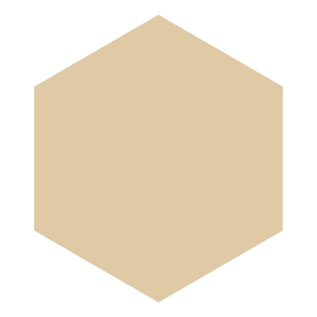 Hexagon Behang Colour Light Brown