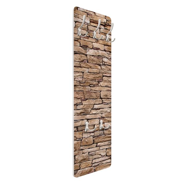 Wandkapstokken houten paneel Crete Stonewall