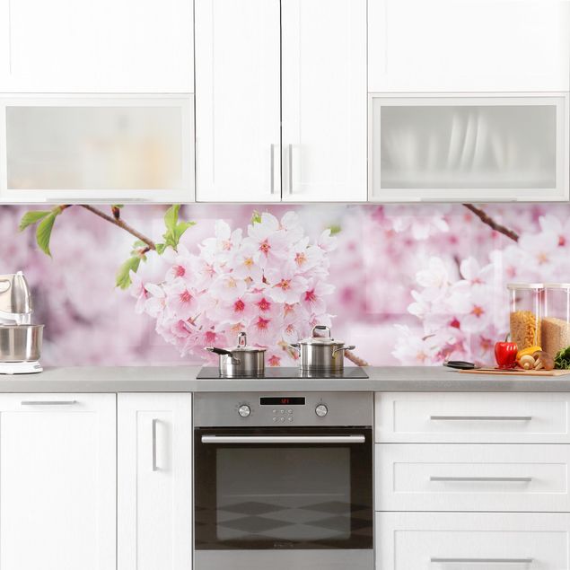 Achterwand voor keuken bloemen Japanese Cherry Blossoms