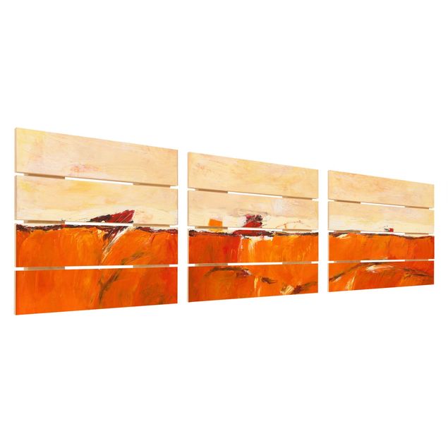 Houten schilderijen op plank - 3-delig The Secret
