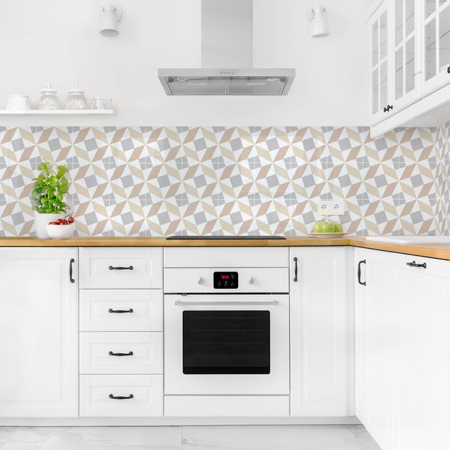 Achterwand voor keuken tegelmotief Geometrical Tiles - Fano