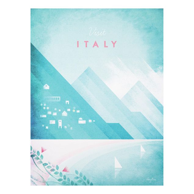 Forex schilderijen Travel Poster - Italy
