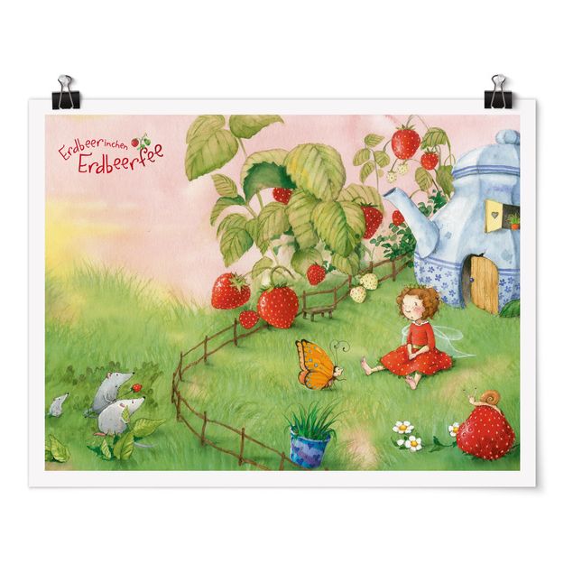 Posters Little Strawberry Strawberry Fairy - In The Garden