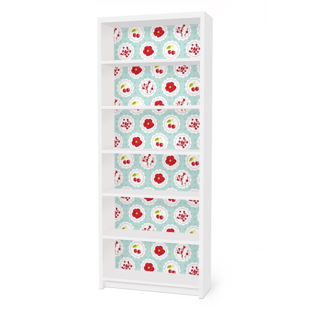 Meubelfolie IKEA Billy Boekenkast Cherries Design
