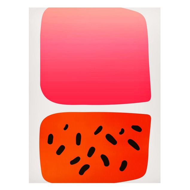 Magneetborden Abstract Shapes - Melon And Pink