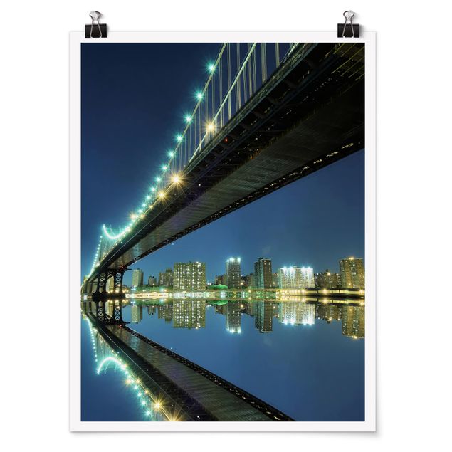Posters Abstract Manhattan Bridge