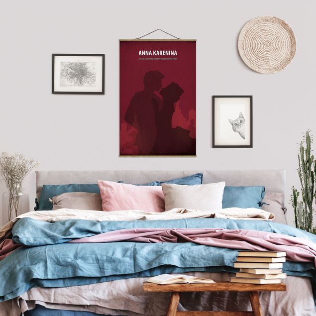 Stoffen schilderij met posterlijst Film Poster Anna Karenina