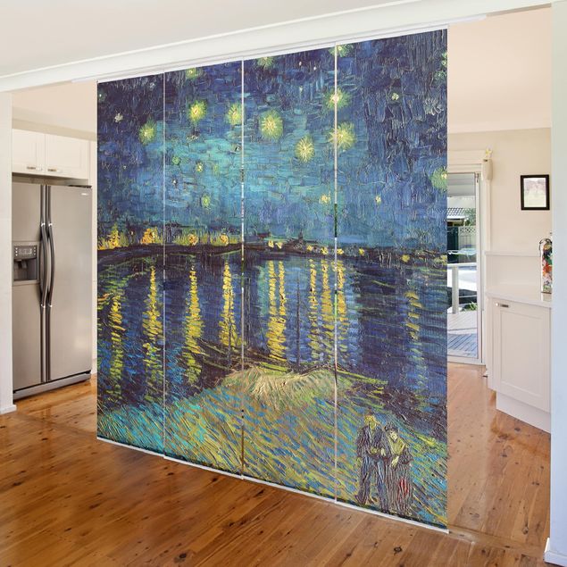 Schuifgordijnen Vincent Van Gogh - Starry Night Over The Rhone