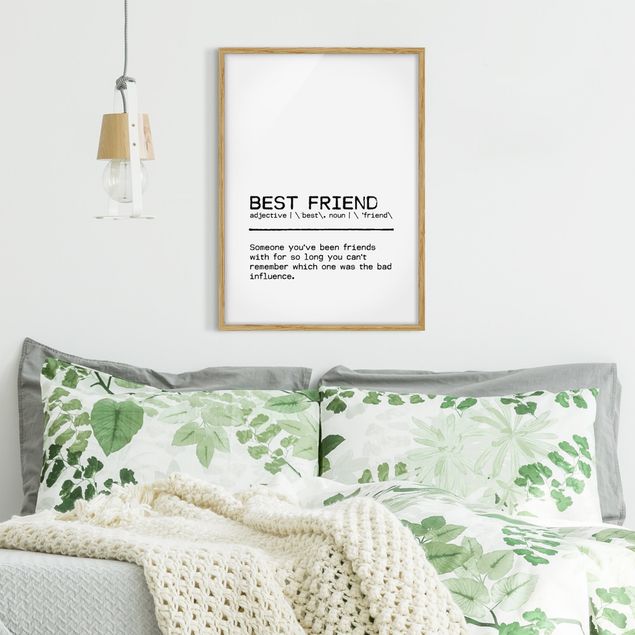 Ingelijste posters Definition Best Friend