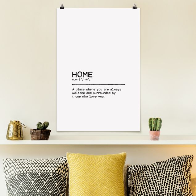 Posters Definition Home Welcome
