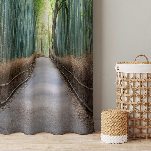 moderne gordijnen grote ramen The Path Through The Bamboo