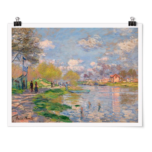 Posters Claude Monet - Spring On The Seine