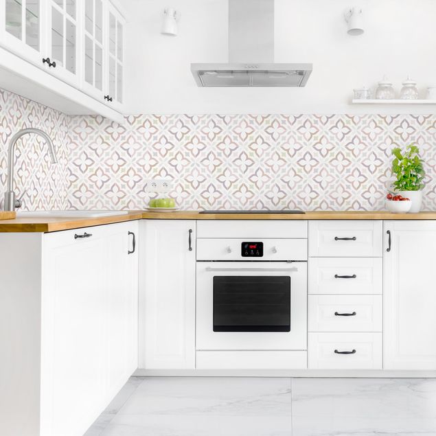Achterwand voor keuken abstract Geometrical Tiles - Livorno