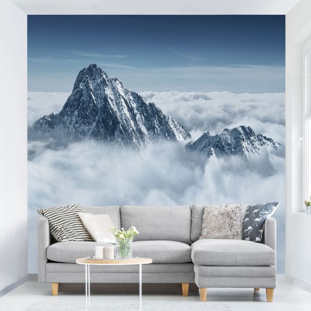 Fotobehang The Alps Above The Clouds