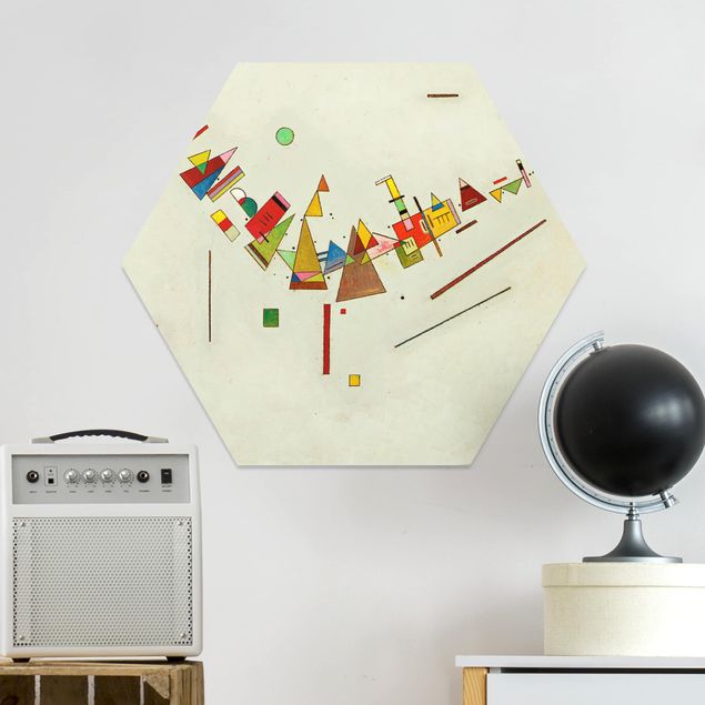 Hexagons Forex schilderijen Wassily Kandinsky - Angular Swing