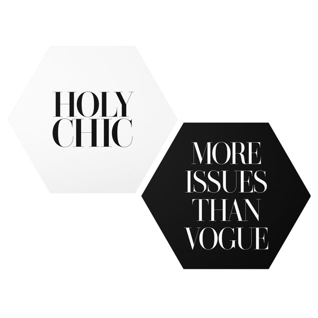 Hexagons Forex schilderijen - 2-delig Holy Chic & Vogue